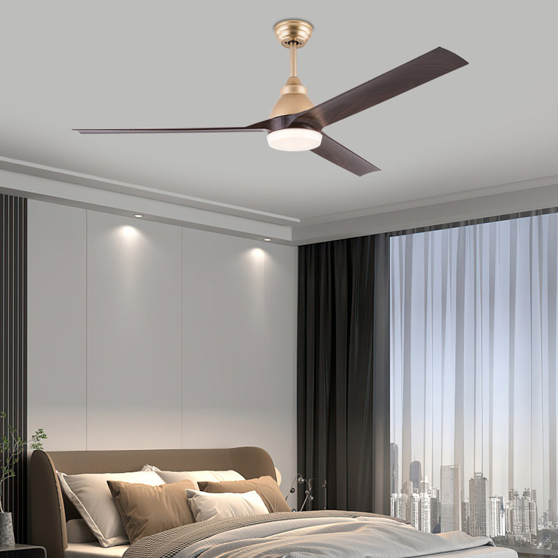 Ventilateur de plafond de 42 pouces à DEL avec télécommande, Gold