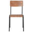 Wolfgang 46cm H Metal Stacking Side Chair in Brown-129508708-129508709