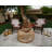 Metal and Glass Pillar Candle Holder with Openwork Geometric Frame - Decorative Accent for Modern and Glam Spaces-131801774-6566749