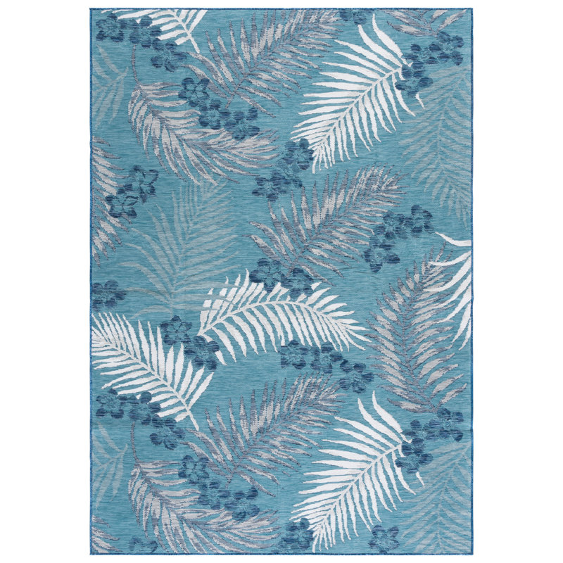 Cesca Sunrise Performance Floral Indoor/Outdoor Area Rug, Rectangle 5'3" x 7'7"