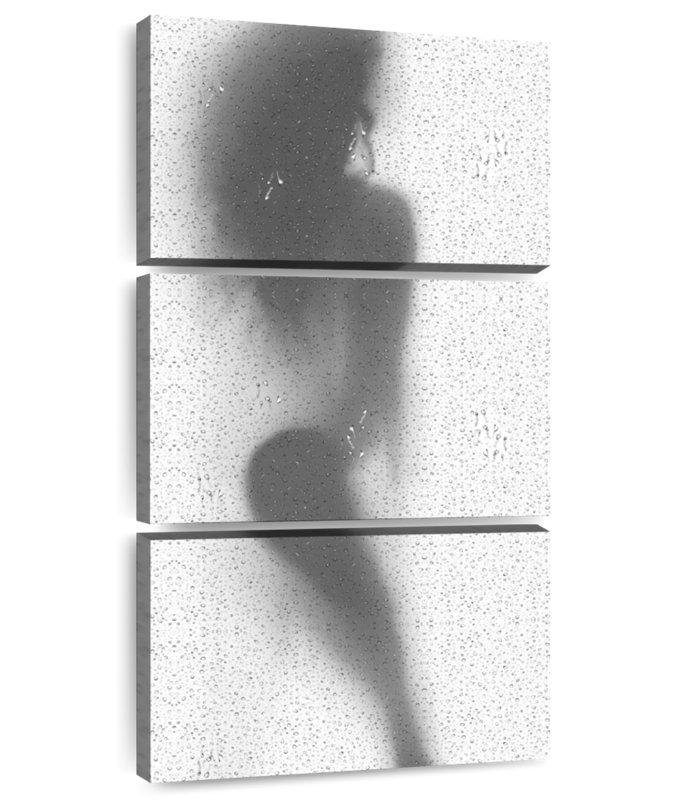 Femme sous la douche II, H 27 po x l 12 po