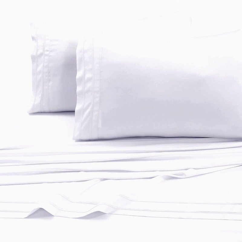 300 Thread Count Pillow Set - White (Pack of 2) - Hypoallergenic, Cooling, Breathable, Soft, Supportive - Eco-Friendly Fibers
