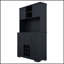 Armoire de cuisine Coffee Bar avec rangement, armoire à vin de ferme avec tiroirs, armoires à vin et porte-verres pour la salle à manger, cuisine-118783735