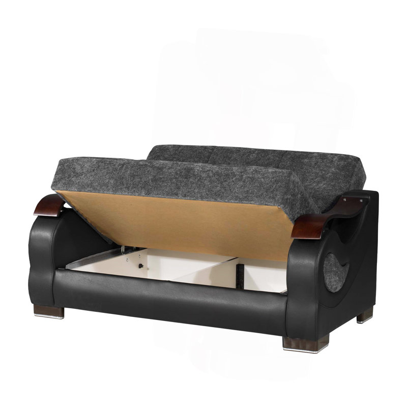 Causeuse convertible avec rangement Collection, Gris