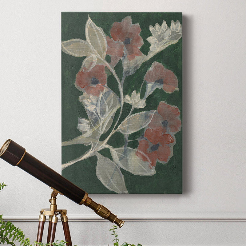 «Blooms On Hunter Green I», reproduction sur toile tendue, H 36 po x l 24 po x P 1 po