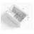 43" Acrylic Freestanding Bathtub With Seat: Spacious Rectangle Shape, Gloss White Finish, Chrome Overflow & Pop-Up Drain