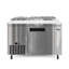 Réfrigérateur commercial 50 po à une porte pour préparation de pizza en acier inoxydable (km-RPPS-1DSS)