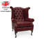 Picabo Upholstered Top Grain Leather Wingback Chair-871035140