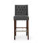 Tabouret de bar moderne et minimaliste en métal, hauteur de 30 po, siège en tissu haute densité, tabouret de bar de qualité commerciale