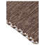 Azizi Striped Hand Woven Cotton Brown Rug-1529038969