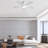 52 Inch Modern Ceiling Fan With 3 Color Dimmable 5 ABS Blades Remote Control Reversible DC Motor With Led Light-1319567115