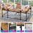 U Shaped Desk, Gaming Desk With Monitor Stand And LED Lights, Reversible Shaped Large Computer Desk With Power Outlets, Office Desk With Storage Bag And Hooks-1931600905