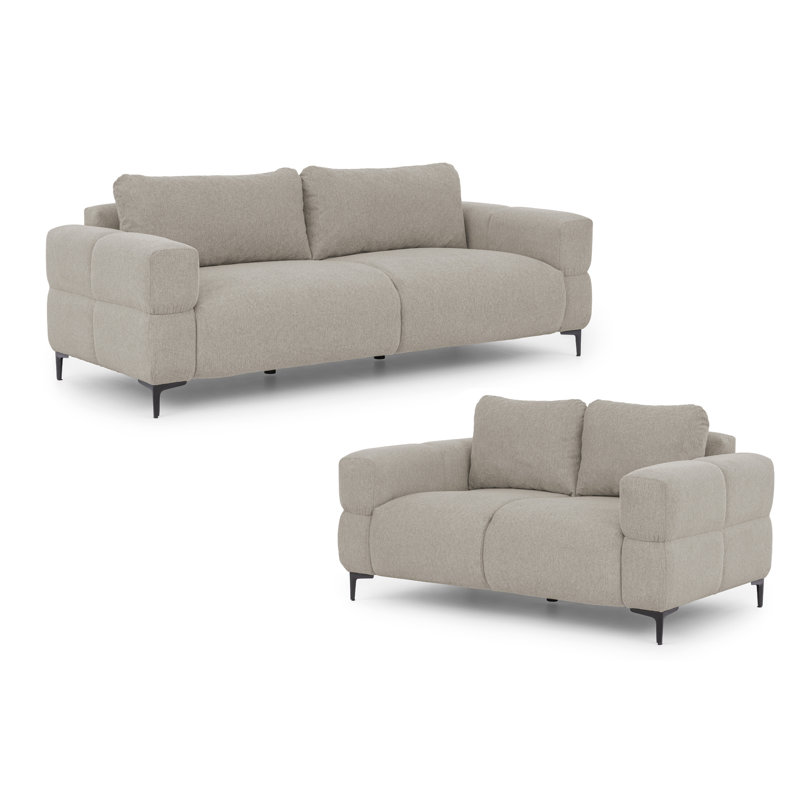 Cardea 2 - Piece Living Room Set, Taupe