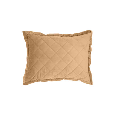 Velvet Diamond Solid Color Quilted Modern Classic Decorative Throw Pillow 12x16 inch