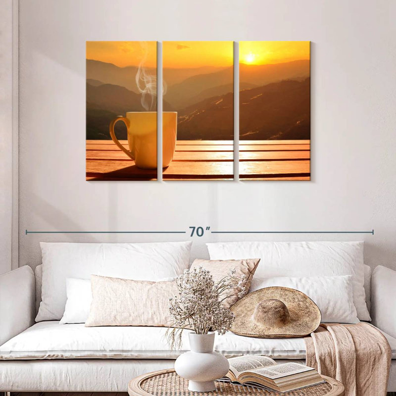 'Sunset Coffee, 28" H x 45" W