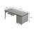 47.24"Gray Rectangular Sintered Stone Writing Desk,4-drawer-1331834783
