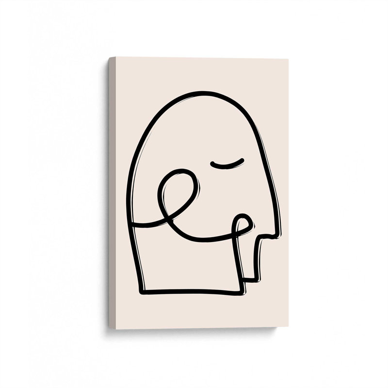 Mindful Gaze v1, impression, Toile tendue, H 48 po x l 32 po x P 1,25 po
