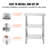 VEVOR Stainless Steel Food Prep Table, Commercial Kitchen Worktable-105905553