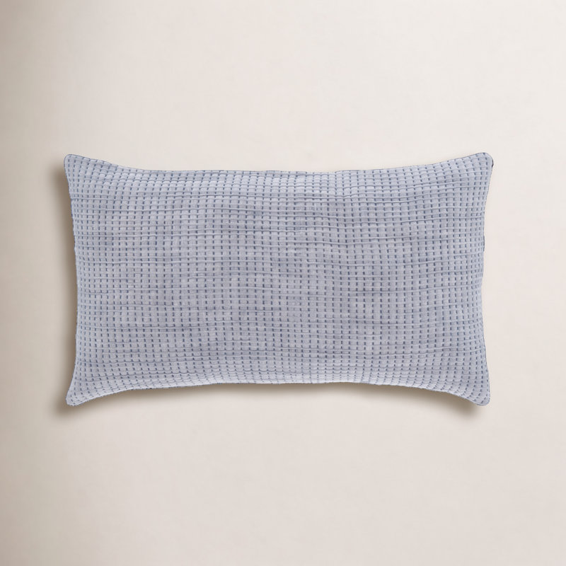 Pick Stitch Matelasse Sham, King, Navy