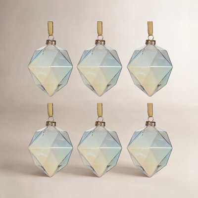 4.75'' Glass Holiday Shaped Ornament