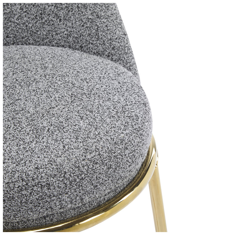 Tabouret de bar rembourré plaqué or l 21,5 po x P 21,5 po x H 40,75 po Celano