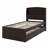 Twin XL Size Platform Bed With Storage LED Headboard, Charging Station, Trundle And Drawers