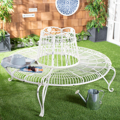 Bremen Iron Tree Bench by Fleur De Lis Living