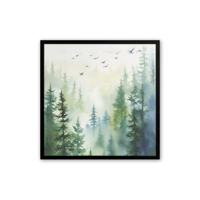 Oiseaux des bois dans la brume I