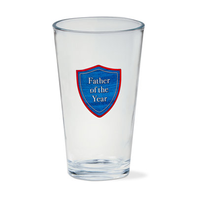 Father Of The Year Beer Glass Clear Everyday 16 Oz