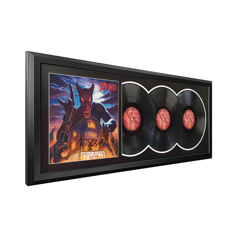 Triple disque «Diver Live» de Dio avec passe-partout noir, Noir
