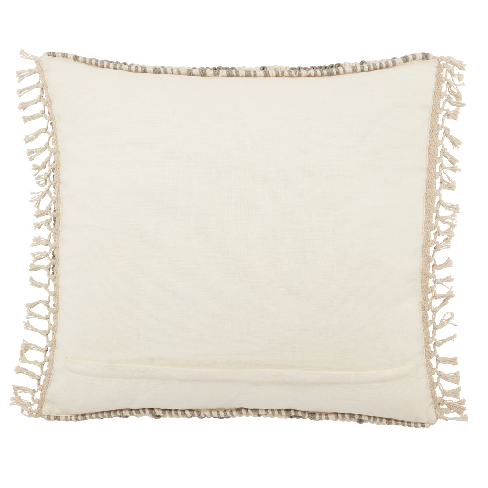 Oakleaf Chevron Throw Pillow, Gray/Cream, Pillow Cover Only - No Insert
