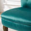 Chaise de coiffeuse rembourrée de 65,3 cm (25,7 po) avec dossier bas et pieds en bois massif-1702096929