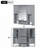 Bathroom Wall Cabinet With Mirror-717464914