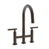 East Linear Pull Down Kitchen Bridge Faucet