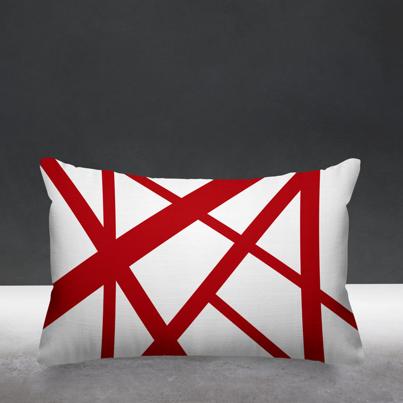 Coussin intérieur / extérieur Shelly, Rouge