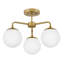 Plafonnier semi-encastré 20 po 3 lumières Kobie-1932433715