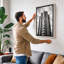 Vertical Lines Industrial - Wrapped Canvas-93312773-93312778