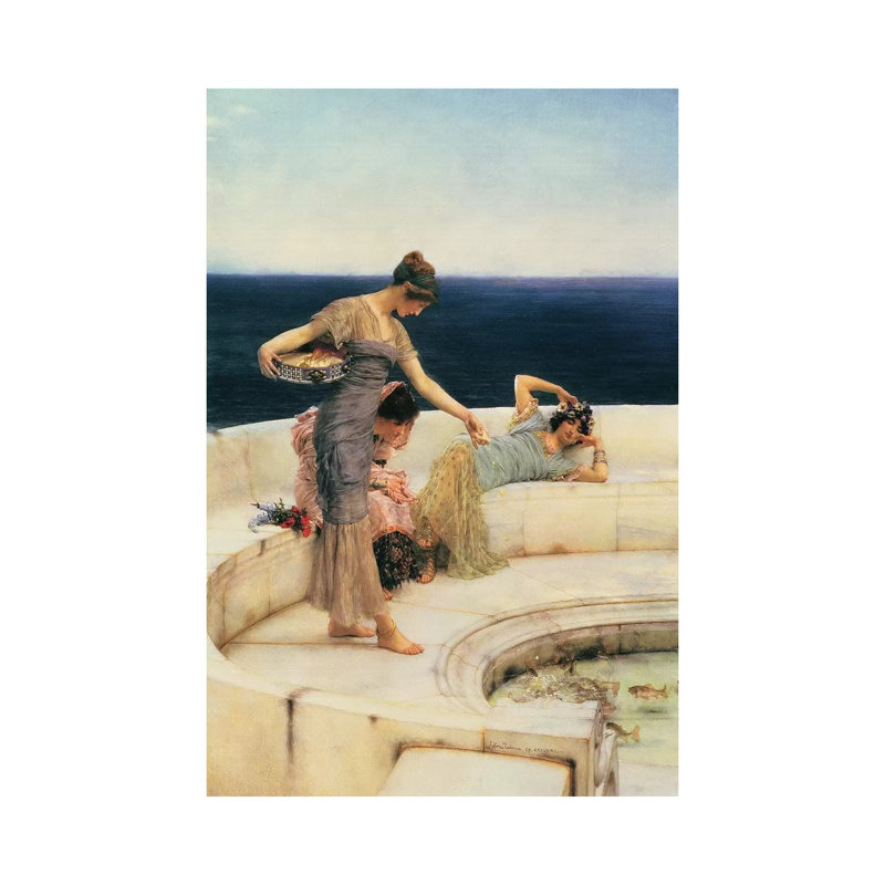 Silver Favourites, C.1903 by Sir Lawrence Alma-Tadema - Wrapped Canvas Gallery-Wrapped Canvas Giclée, 20.32 cm H x 30.48 cm W