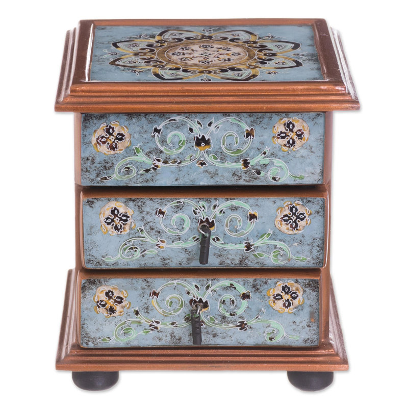 MDF Glass Jewelry Box +