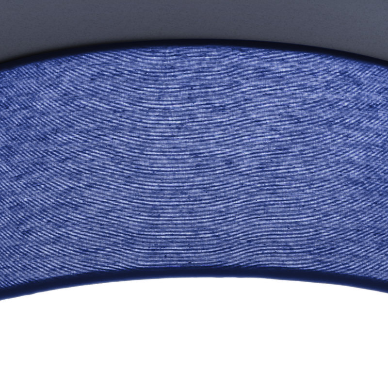 Parvin Flush Mount, 13cm H x 51cm W x 51cm D, Navy Blue