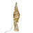 Kurt Adler 11.8-Inch Battery Operated LED Lighted 5-Point Gold Metal Star Tree Topper