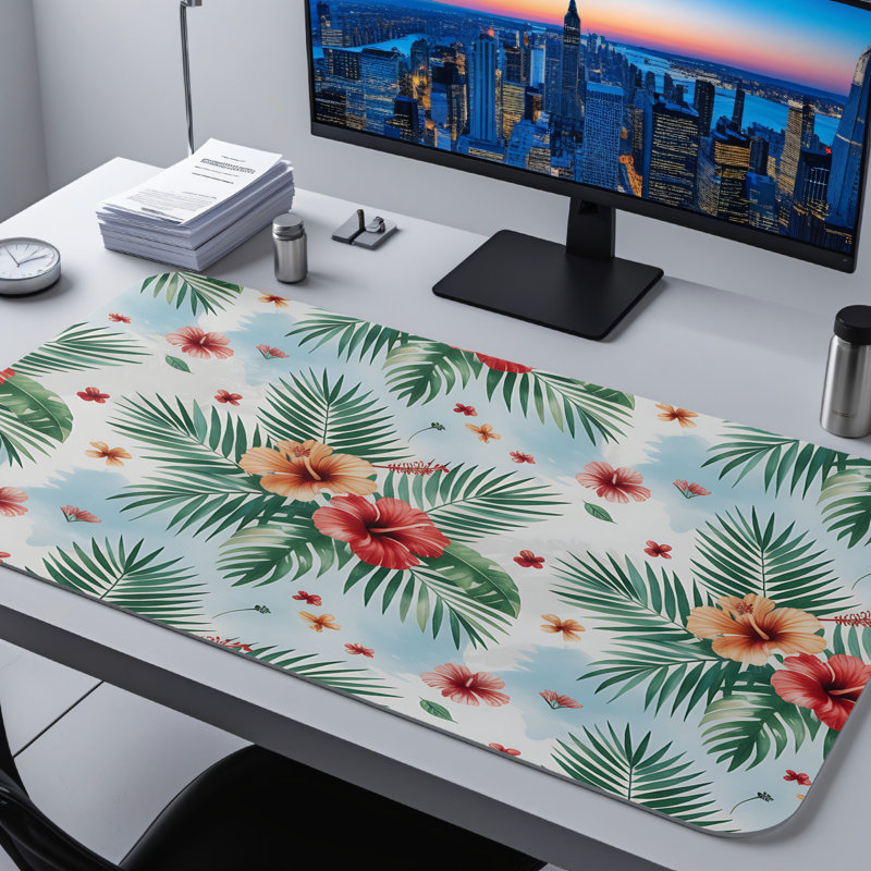 Polyester Desk Pad, 14.4x12.1