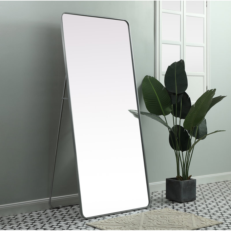 Miroir de plancher Sabine, Argent argent, 72 po x 32 po