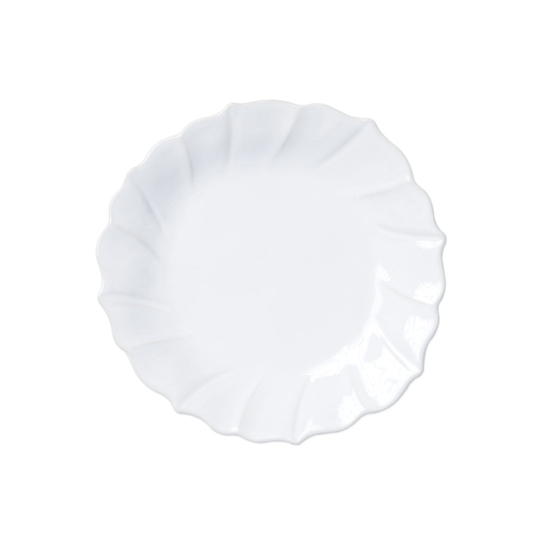 Incanto Stone Ruffle Salad Plate VIETRI 