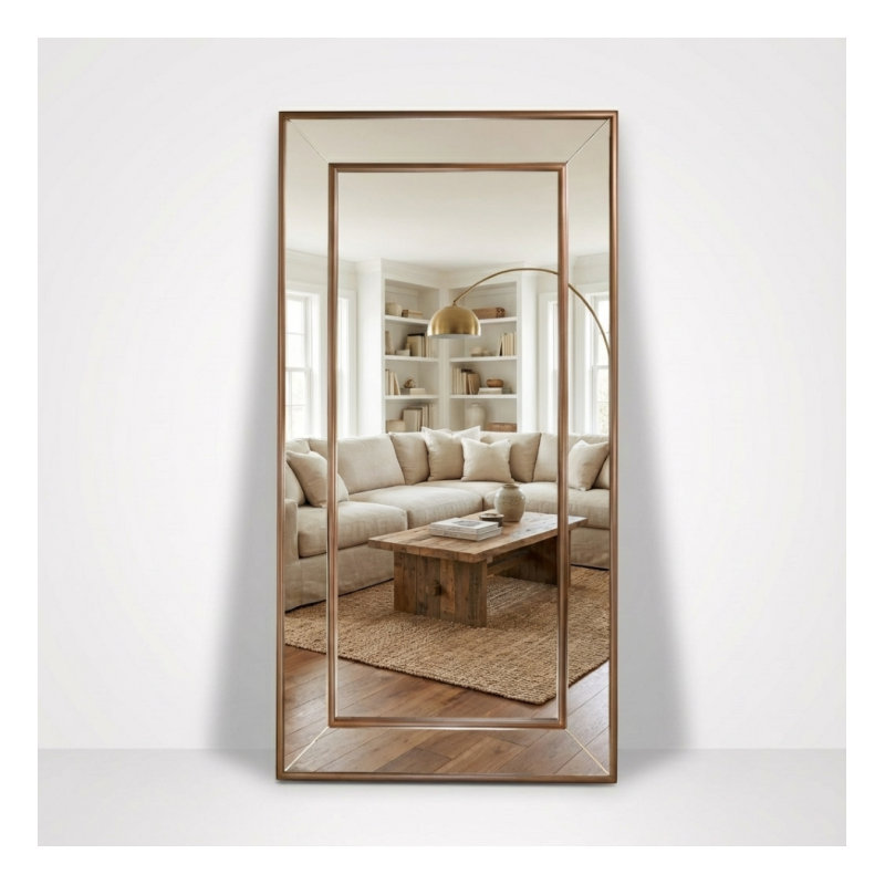 Miroir Infinity Edge, Brun