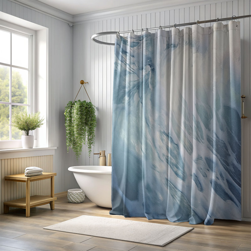 Rideau de douche Aqua Anthem - Premium, H 74 po x l 71 po