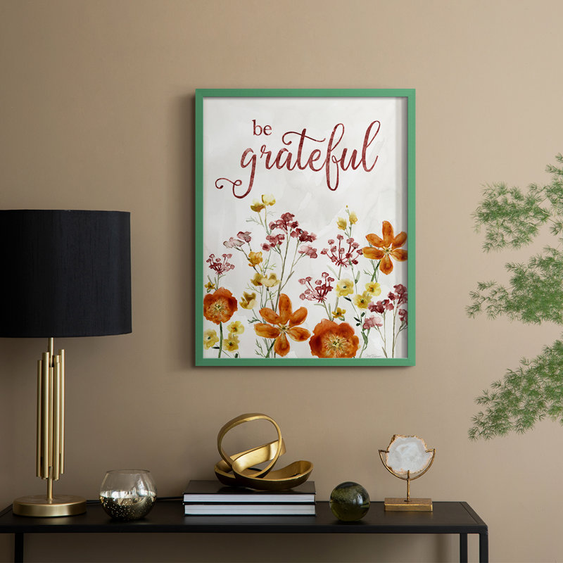 Grateful Catalina Bouquet Framed Print - Solid Wood
