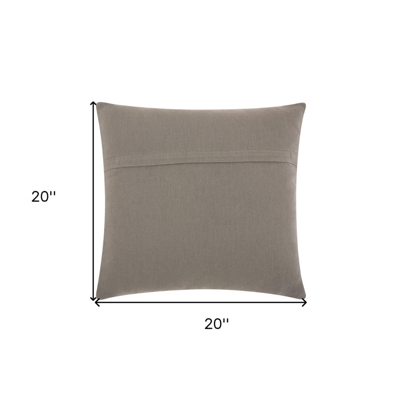 Coussin décoratif à nœuds, Gris clair