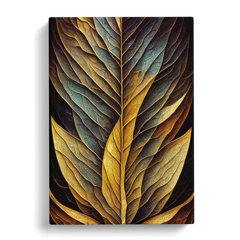 The Unusual Leaf - Wrapped Canvas, 50cm H x 35cm W x 3cm D