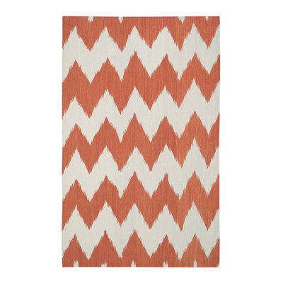 Giacoma Performance Flatweave Wool Chevron Indoor Rug
